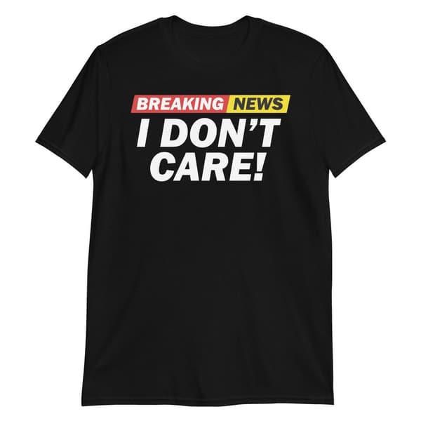 Breaking News T-shirt Svart