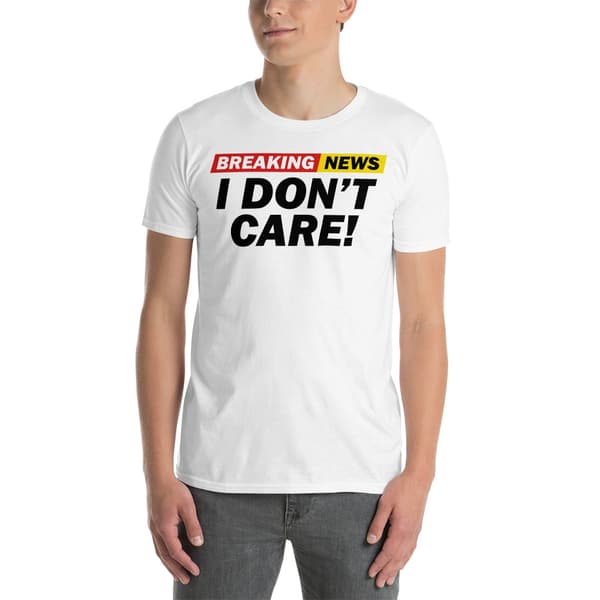 Breaking News T-shirt Vit