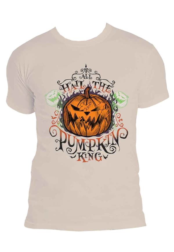 Nightmare Before Christmas T Shirt All Hail Official Mens Natural