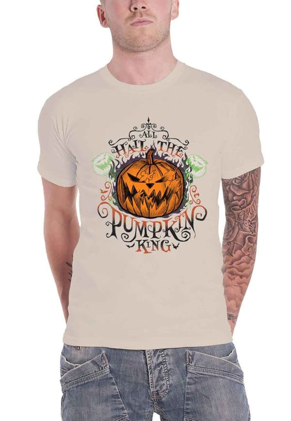 Nightmare Before Christmas T Shirt All Hail Official Mens Natural