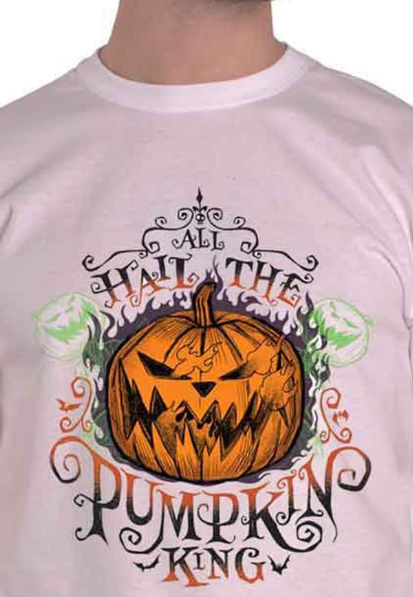 Nightmare Before Christmas T Shirt All Hail Official Mens White