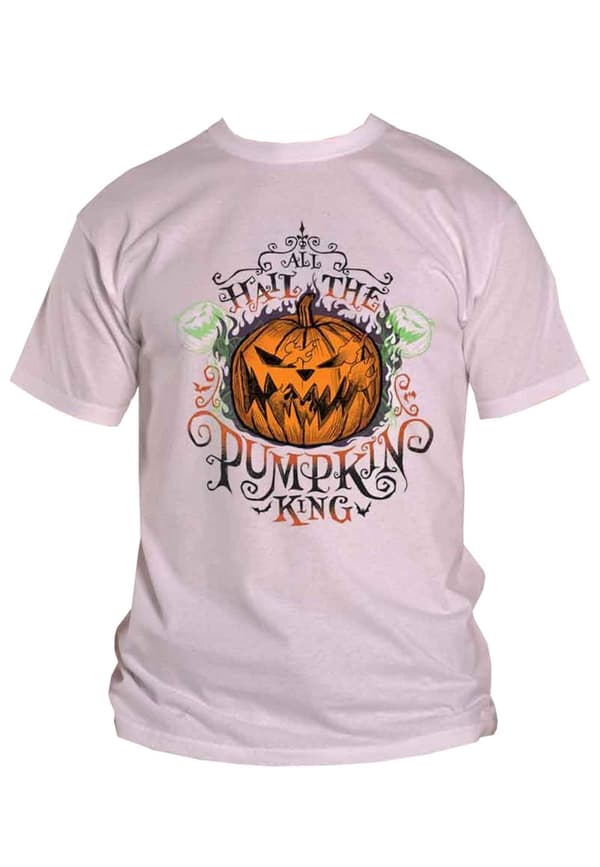 Nightmare Before Christmas T Shirt All Hail Official Mens White