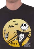 Miniatyrbild 3 av 4: Nightmare Before Christmas T Shirt Sunset Jack Logo Official Mens Black