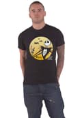 Miniatyrbild 1 av 4: Nightmare Before Christmas T Shirt Sunset Jack Logo Official Mens Black
