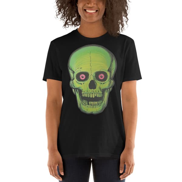 Green Skull T-shirt Svart