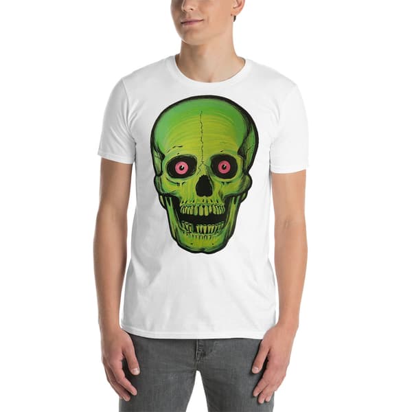 Green Skull T-shirt Vit
