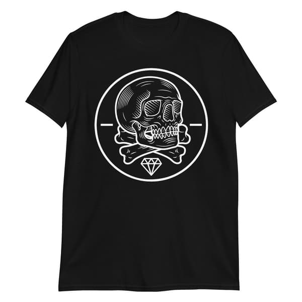 Diamond Skull T-shirt Svart