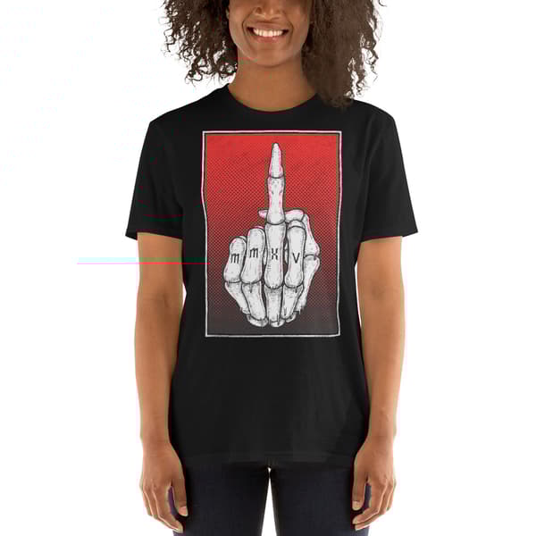 Middle Finger T-shirt Svart