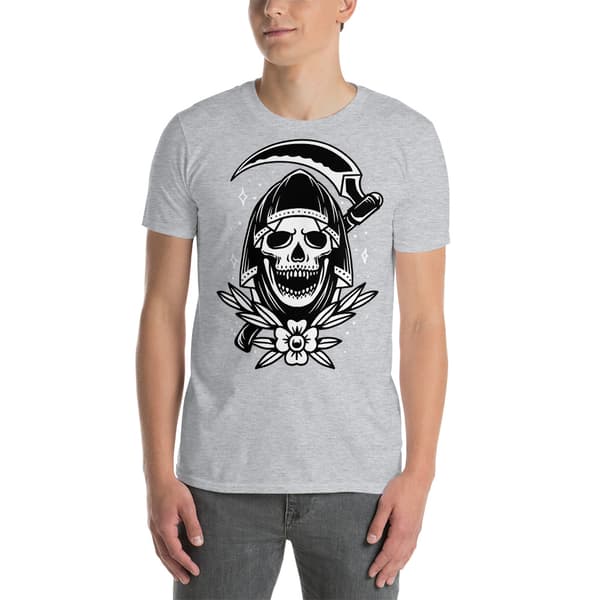 Old School Grim T-shirt Grå