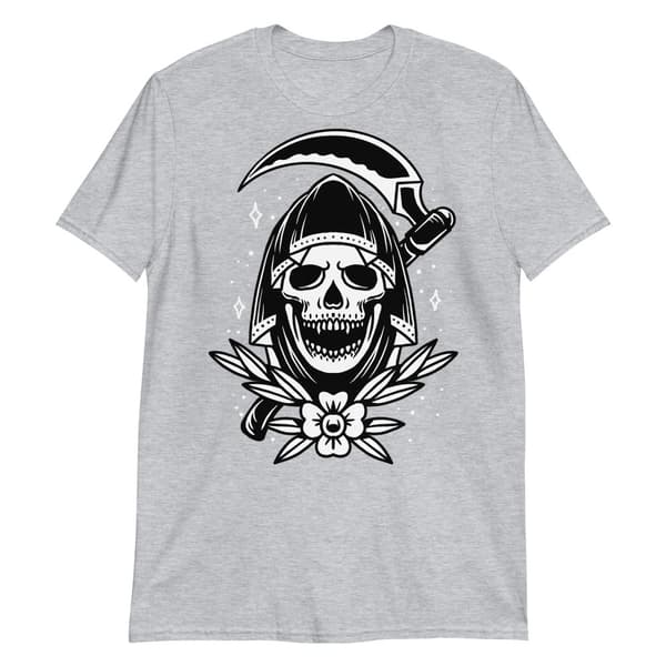Old School Grim T-shirt Grå
