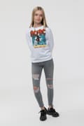 Miniatyrbild 4 av 4: AC/DC Kids Sweatshirt Blow Up Your Video Band Logo Official White