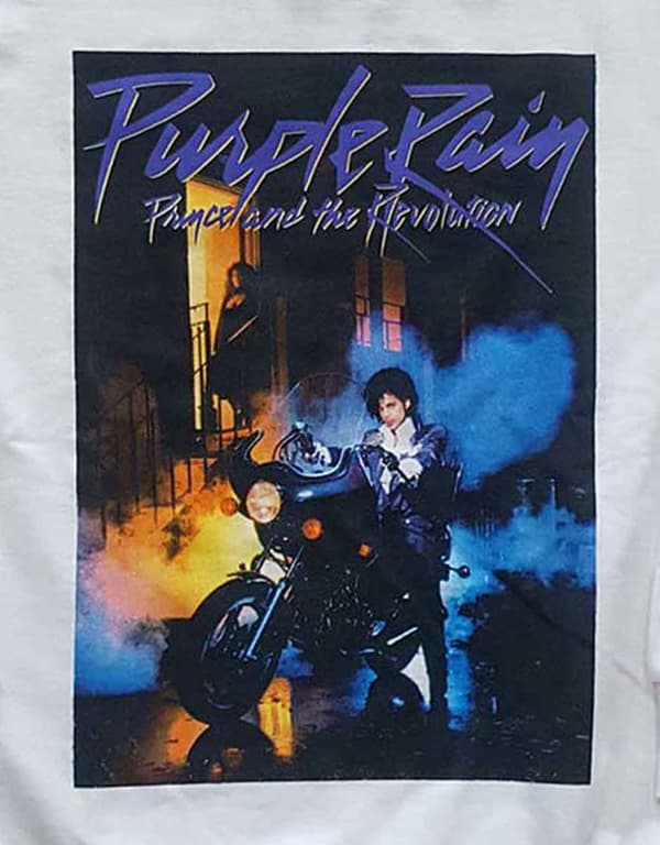 Prince Kids Sweatshirt Purple Rain Logo Official White