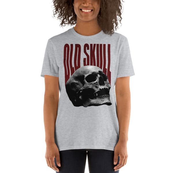 Old Skull T-shirt Grå