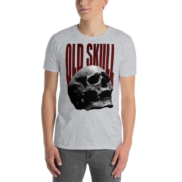 Old Skull T-shirt Grå