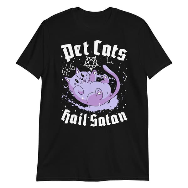 Pet Cats, Hail Satan T-shirt