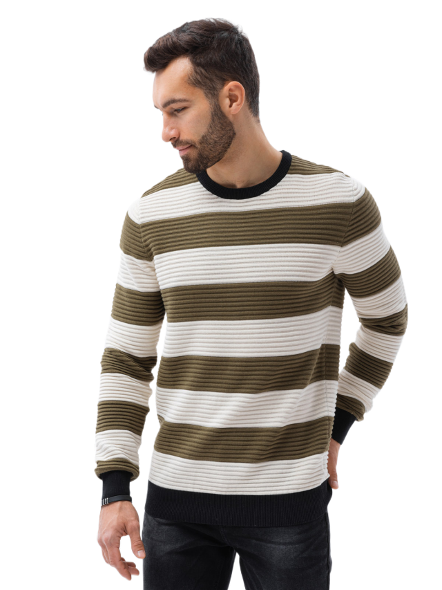 Ombre Miesten raidallinen pusero 100% puuvillaa useita värejä S-XXL