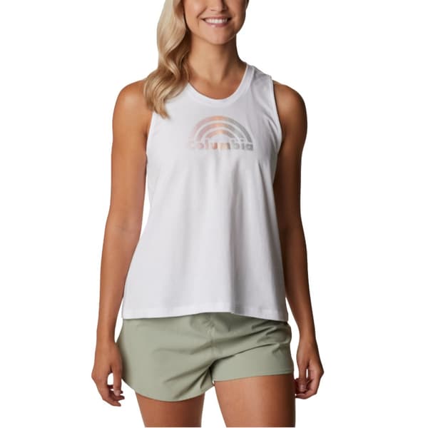 Columbia North Cascades Tank 1992063100, Kvinna, T-shirt, Vit White XS