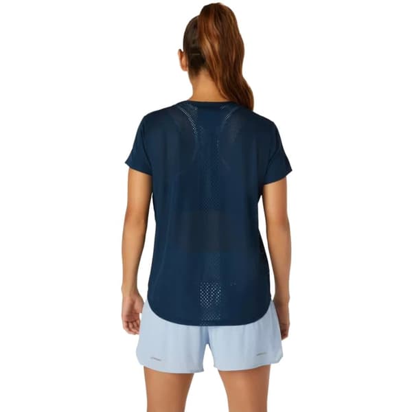 Asics Ventilate SS Top 2012C033-401, Kvinna, T-shirt, Marinblå