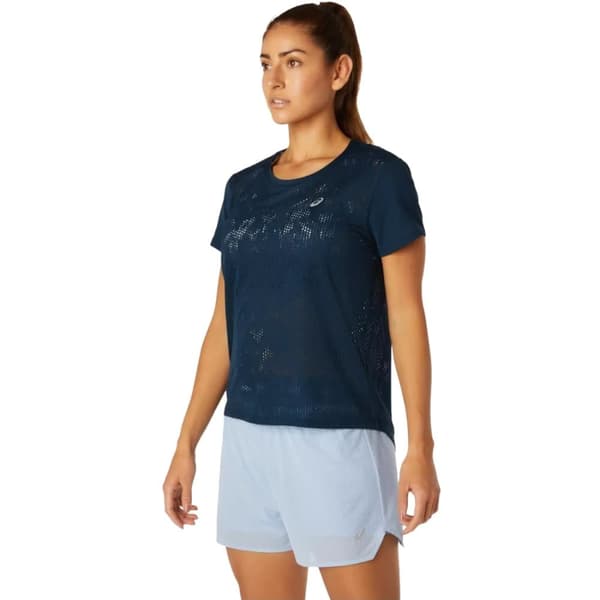 Asics Ventilate SS Top 2012C033-401, Kvinna, T-shirt, Marinblå