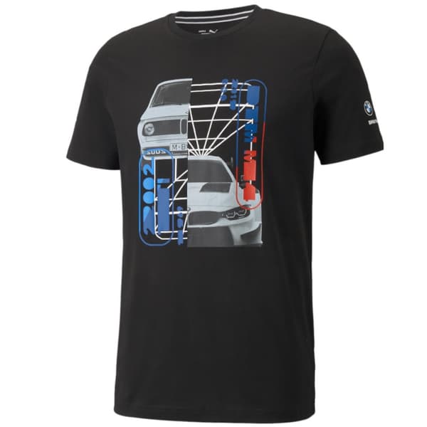 Puma BMW Motorsport Graphic Tee 531194-01, Man, T-shirt, Svart Black XS