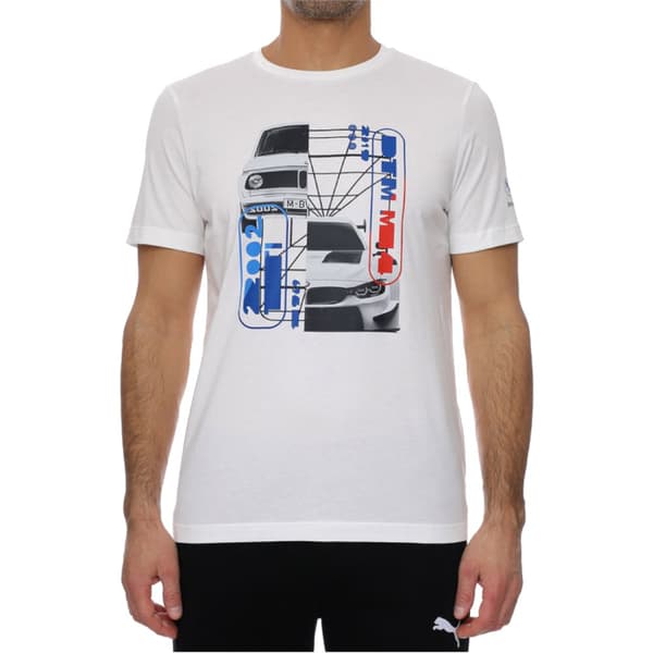 Puma BMW Motorsport Graphic Tee 531194-02, Man, T-shirt, Vit