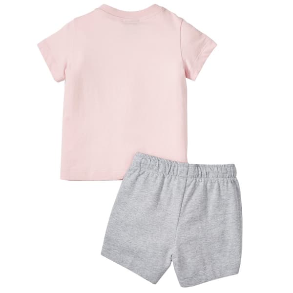 Puma Minicats Tee Short Set 845839-36, för Tjej, T-shirt, Rosa