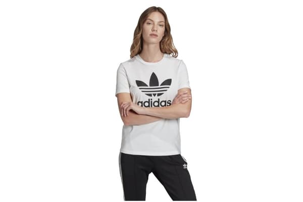 adidas Trefoil Tee FM3306, Kvinde, T-shirt, Hvid