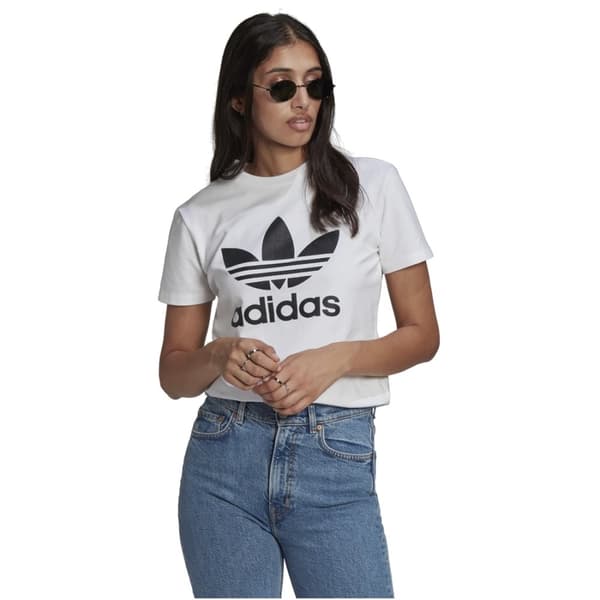 adidas Adicolor Classics Trefoil Tee GN2899, Kvinna, T-shirt, Vit