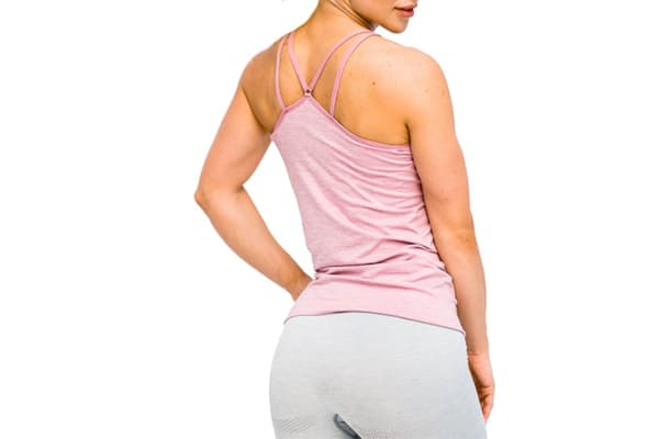 GymHero L.A Classic Basic Tee MAUVE-TEE, Kvinna, T-shirt, Lila