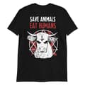Miniatyrbild 1 av 3: Save Animals, Eat Humans T-shirt