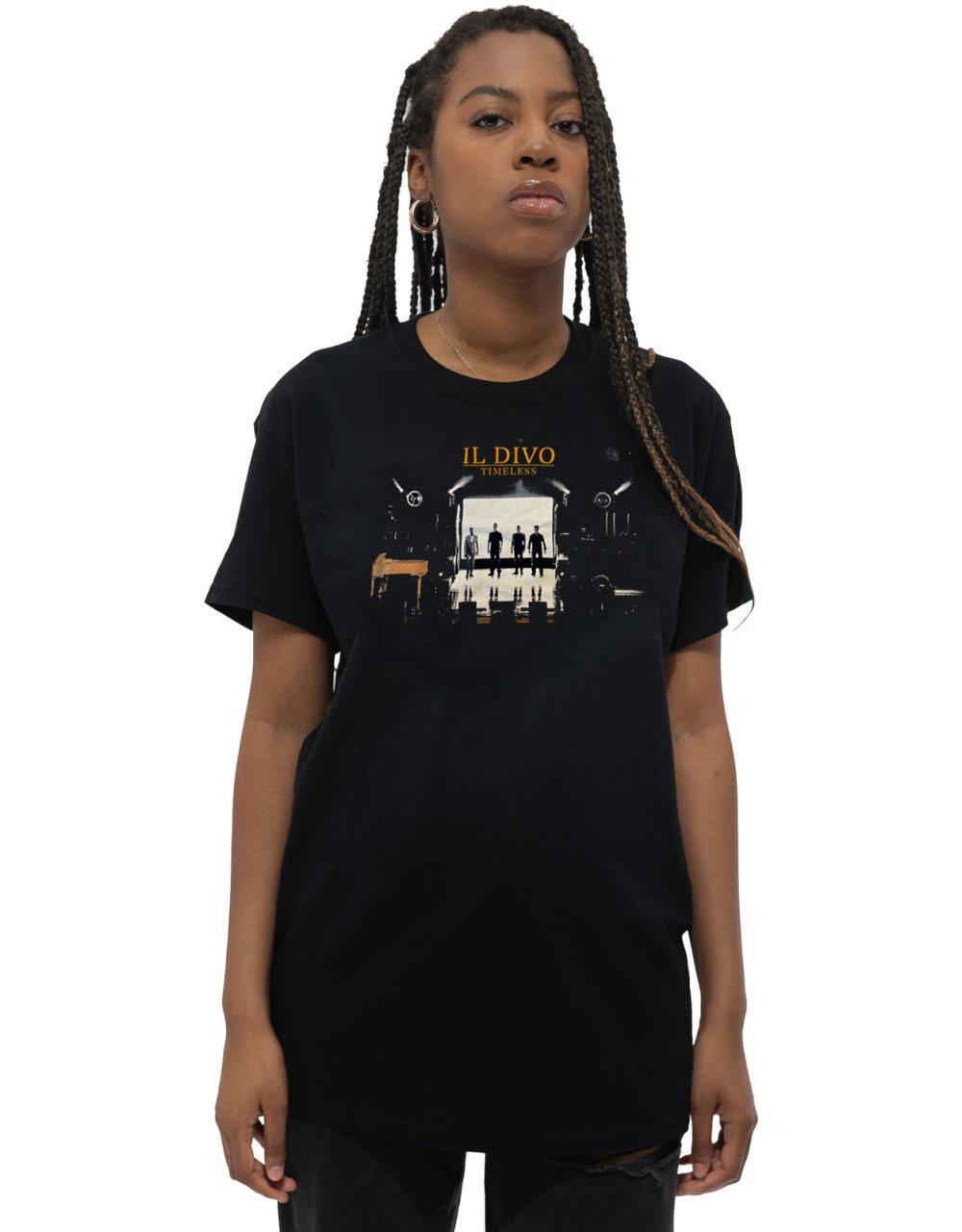 IL Divo T Shirt Stage Photo Logo Official Unisex Black