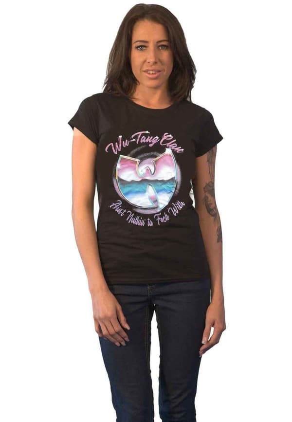 Wu-Tang Clan T Shirt Ain't Nuthing Ta F' Wit Official Womens Black