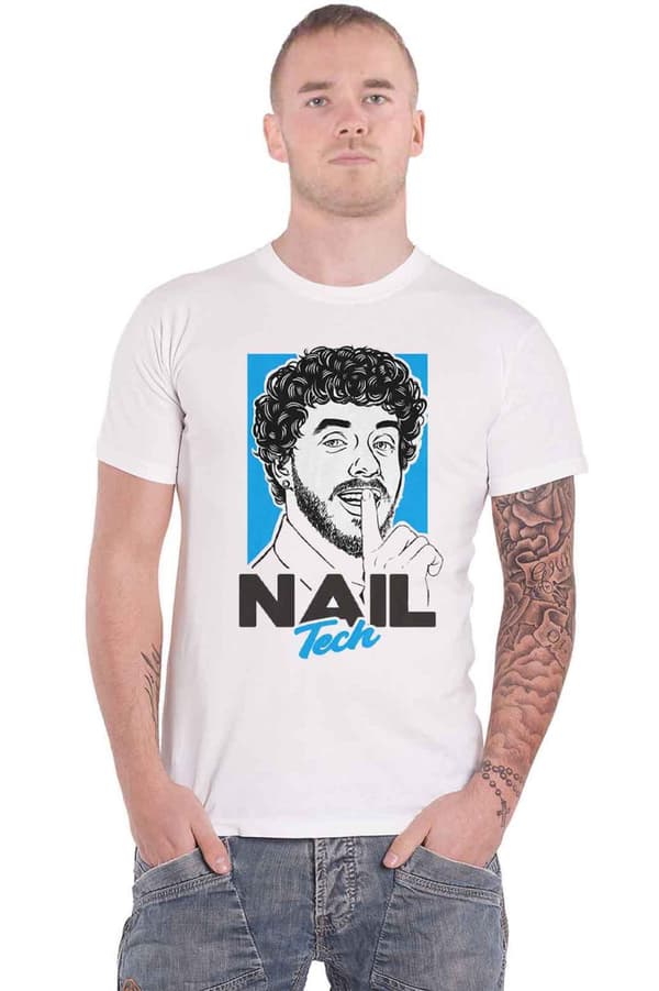 Jack Harlow T Shirt Nail Tech Logo Official Unisex White