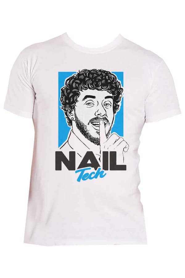 Jack Harlow T Shirt Nail Tech Logo Official Unisex White