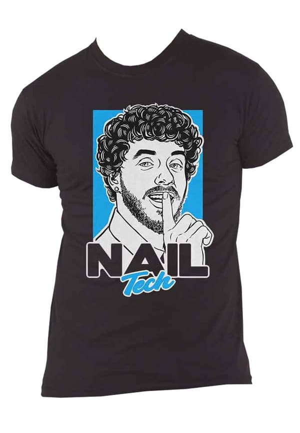 Jack Harlow T Shirt Nail Tech Logo Official Unisex Black
