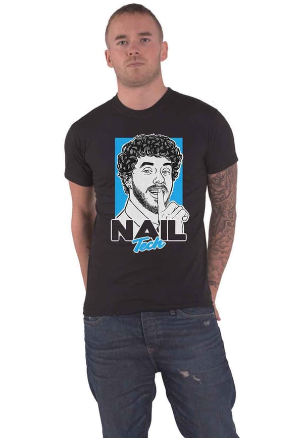 Jack Harlow T Shirt Nail Tech Logo Official Unisex Black