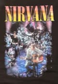 Miniatyrbild 3 av 4: Nirvana T Shirt Unplugged Photo Band Logo Official Womens Boyfriend Fit