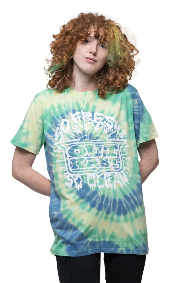 Outkast T Shirt So Fresh Logo Official Unisex Tie Dye Green