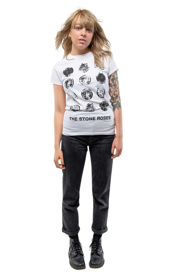 The Stone Roses Lemon Grid Skinny T Shirt
