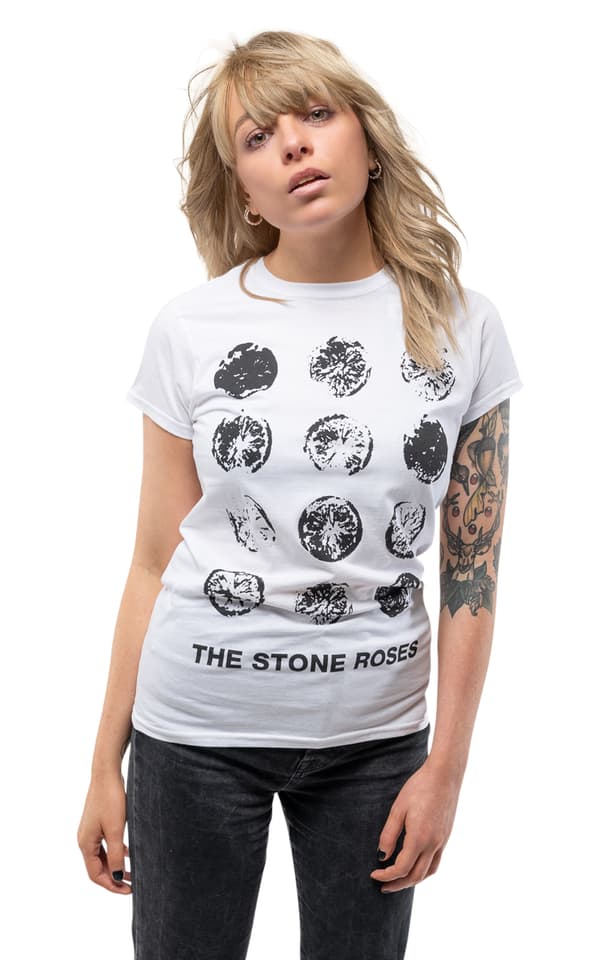 The Stone Roses Lemon Grid Skinny T Shirt