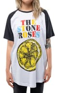 Miniatyrbild 5 av 6: The Stone Roses T Shirt Lemon Multicolor Band Logo Oasis Adored Raglan