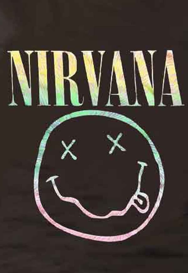 Nirvana T Shirt Sorbet Ray Smile Band Logo Official Womens Boyfriend Fit