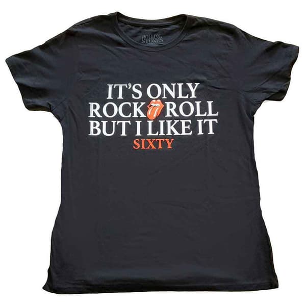 The Rolling Stones T Shirt Sixty Its Only Rock N Roll Foiled Skinny Fit
