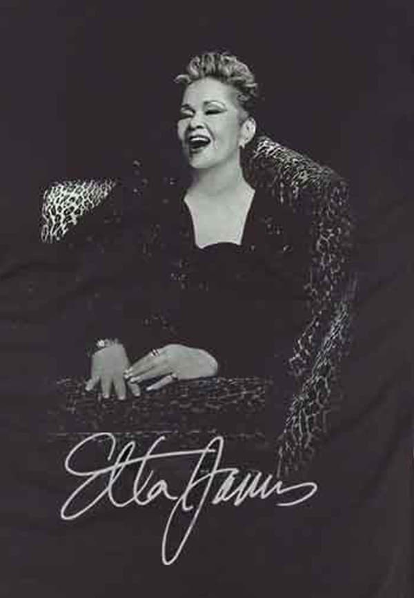 Etta James T Shirt Etta Seated Official Mens Black