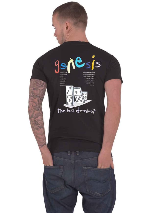 Genesis T Shirt The Last Domino? Tour Official Mens Black