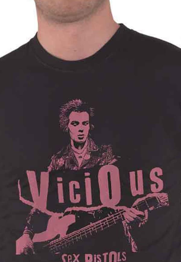 The Sex Pistols T Shirt Sid Vicious Photo Official Mens Black