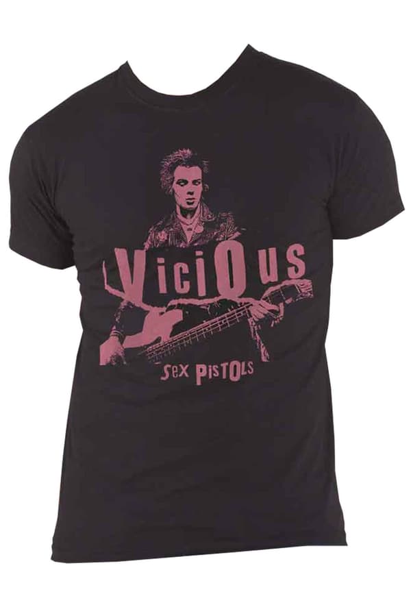 The Sex Pistols T Shirt Sid Vicious Photo Official Mens Black