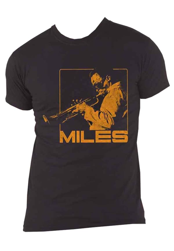 Miles Davis T Shirt Blowin Logo Official Mens Black