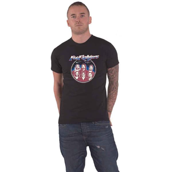 Foo Fighters T Shirt Concrete and Gold 2018 Official Unisex Black Ex Tour