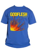 Miniatyrbild 4 av 4: Godflesh T Shirt Hymns Band Logo Official Mens Blue